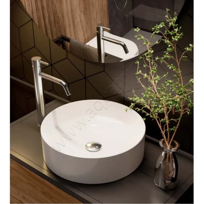 Раковина-чаша накладная AQUAme 40 см AQM5007 в интерьере