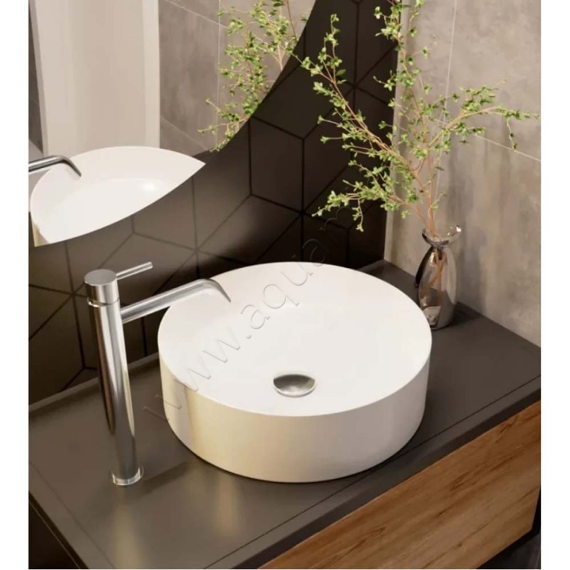 Раковина-чаша накладная AQUAme 40 см AQM5007 в интерьере