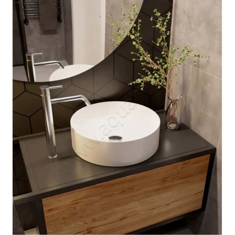 Раковина-чаша накладная AQUAme 40 см AQM5007 в интерьере