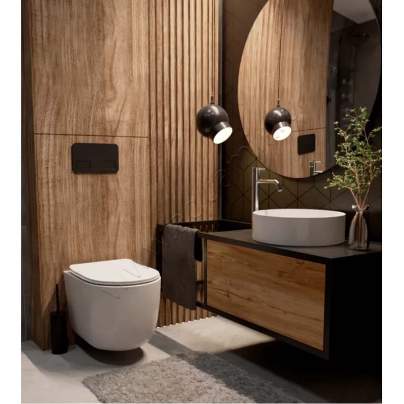 Раковина-чаша накладная AQUAme 40 см AQM5007 в интерьере