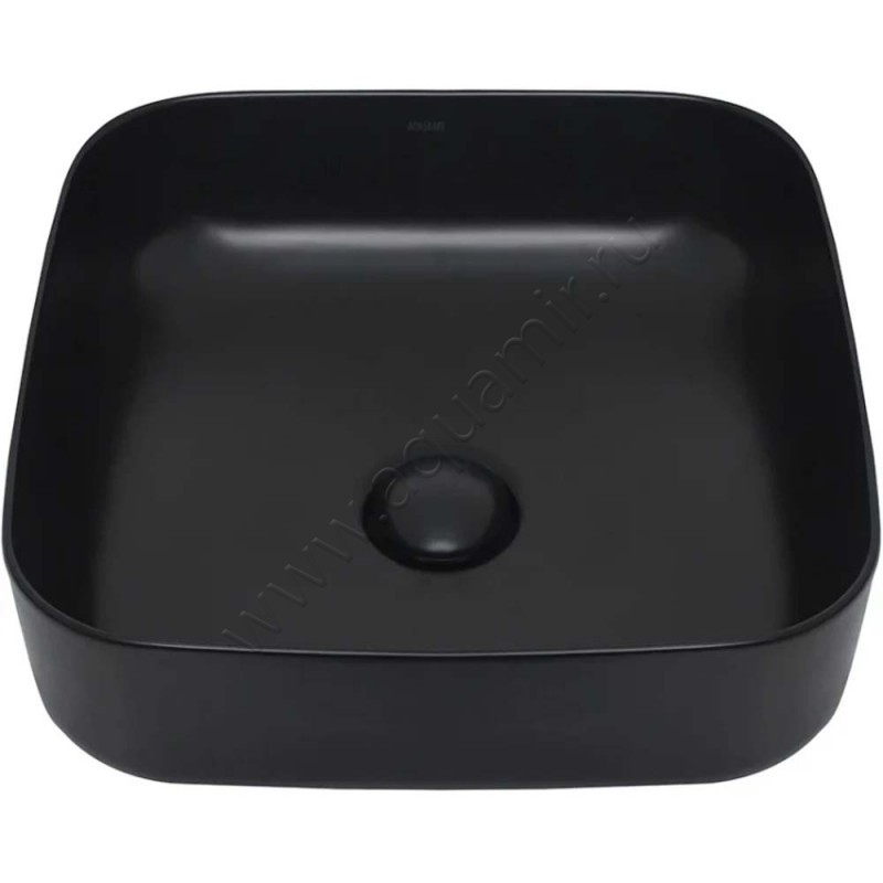 Раковина-чаша накладная AQUAme 39 см, черный AQM5011MB в интерьере