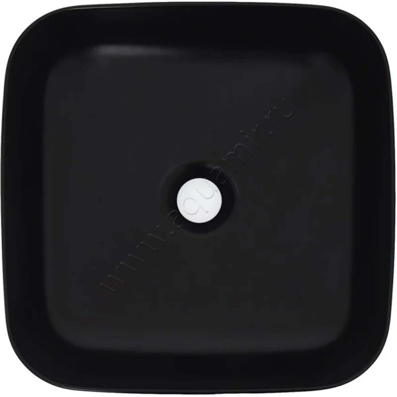 Раковина-чаша накладная AQUAme 39 см, черный AQM5011MB в интерьере