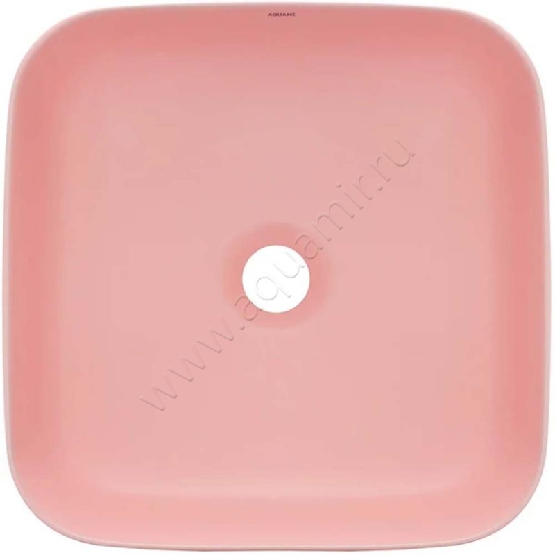 Раковина-чаша накладная AQUAme 39 см, розовый AQM5011MP в интерьере