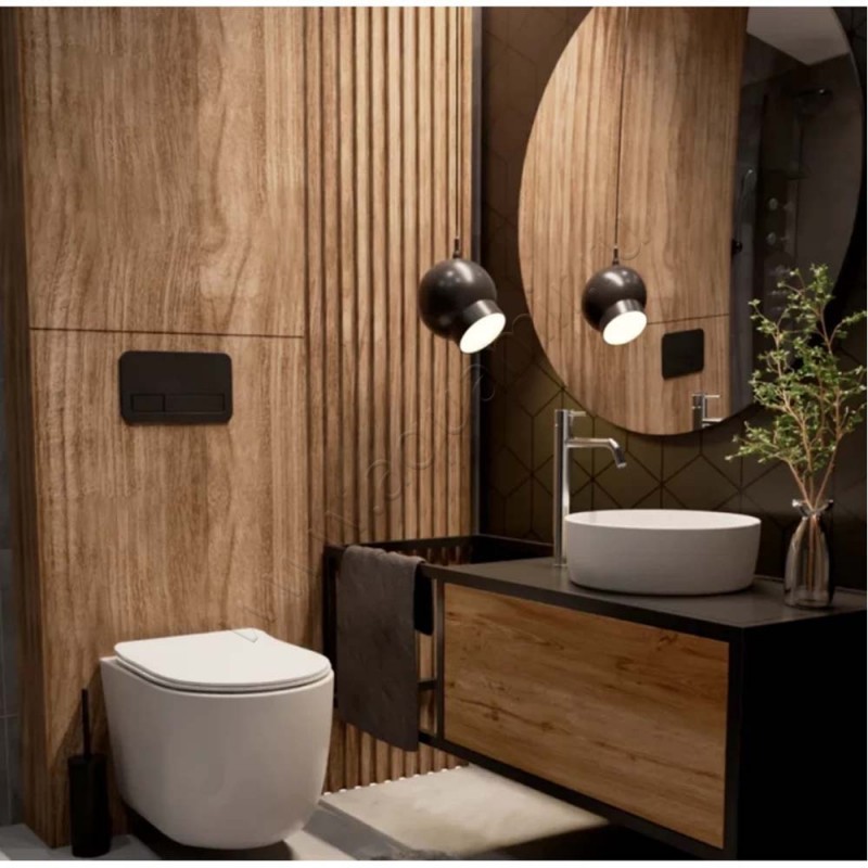 Раковина-чаша накладная AQUAme 36 см AQM5012MW в интерьере