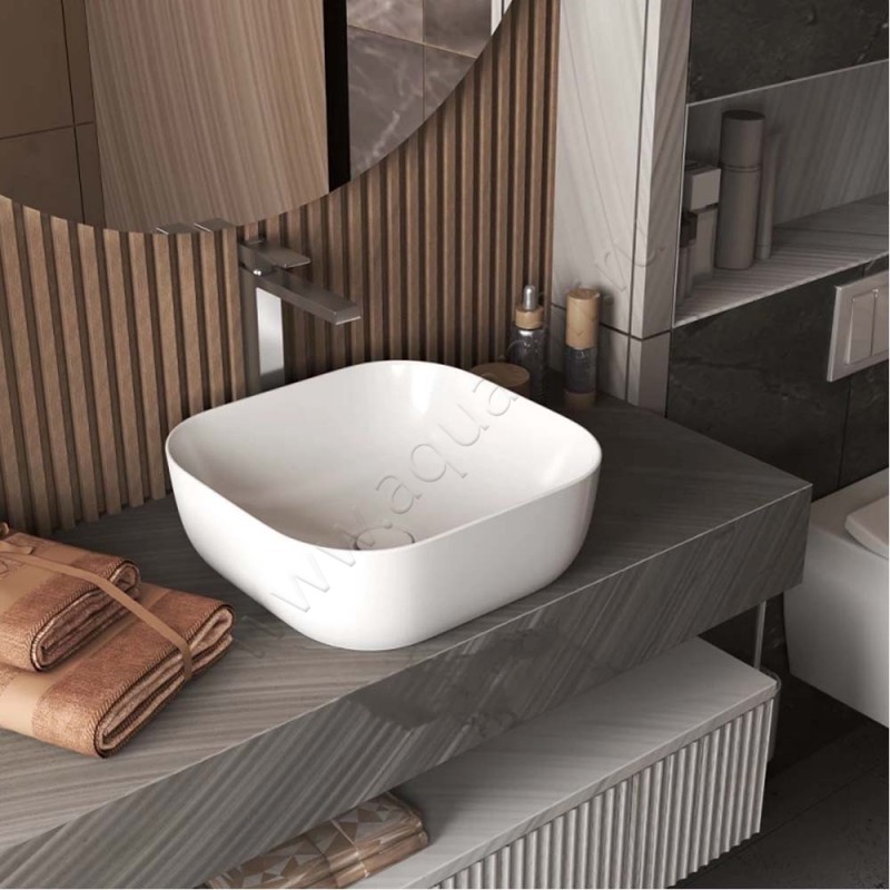 Раковина-чаша накладная D&K Venice 41 см DT1020616 в интерьере