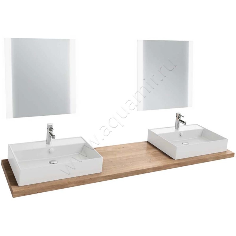 Раковина-чаша накладная с отверстием под смеситель Jacob Delafon Vivienne 61 см EXBH112BCM в интерьере