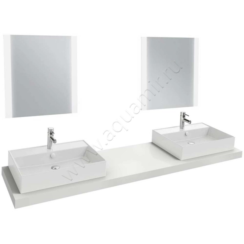 Раковина-чаша накладная с отверстием под смеситель Jacob Delafon Vivienne 61 см EXBH112BCM в интерьере