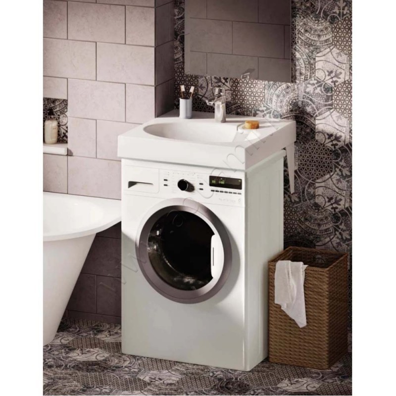 Раковина подвесная над стиральной машиной PAA Claro 60 см KICLASIF00 в интерьере