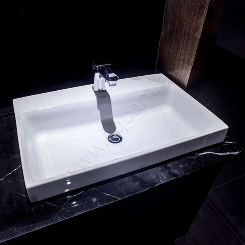 Раковина мебельная накладная TOTO MH 50 см LW1615CBXW в интерьере