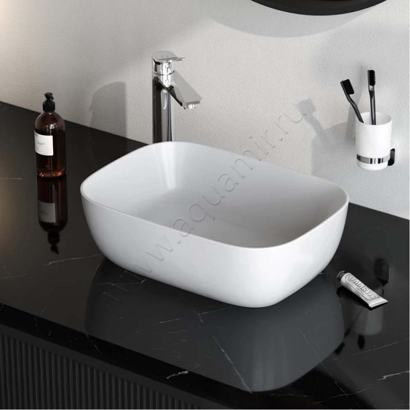 Раковина-чаша накладная AM.PM Func 46 см M8FWCC10450WG в интерьере