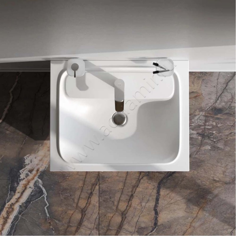 Раковина встраиваемая сверху на столешницу AM.PM Func 61 см M8FWPC0600WM в интерьере