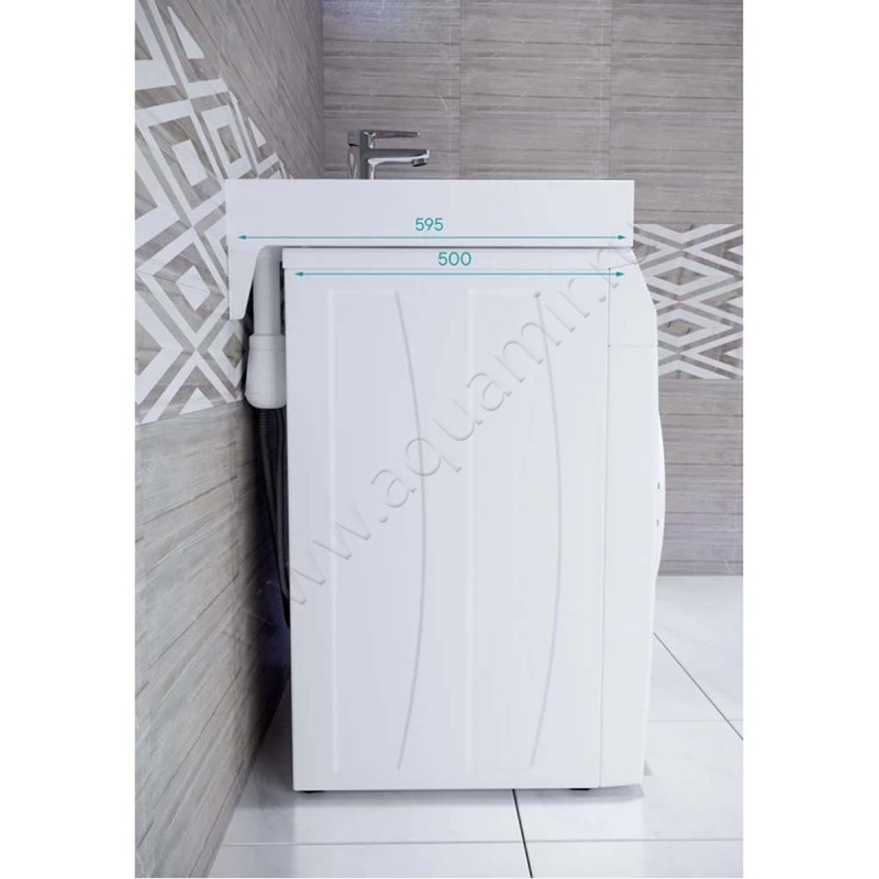 Раковина подвесная над стиральной машиной Paulmark Winken 60 см PM740431 в интерьере