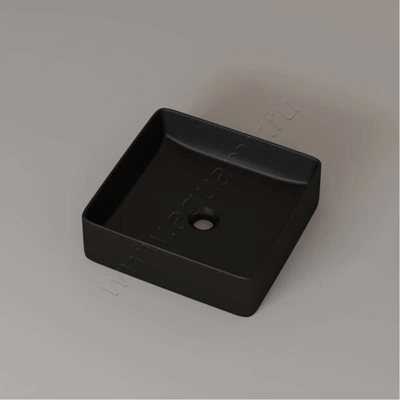 Раковина-чаша накладная Iddis Slide 36 см, черный SLIBM01I27 в интерьере