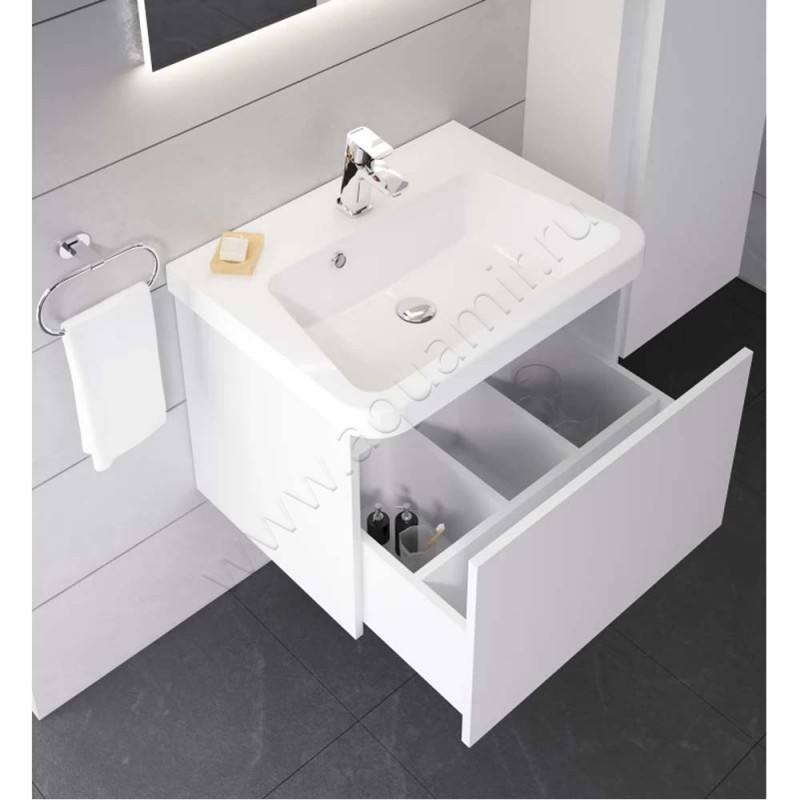 Раковина мебельная накладная Ravak 10 65 см XJI01165000 в интерьере