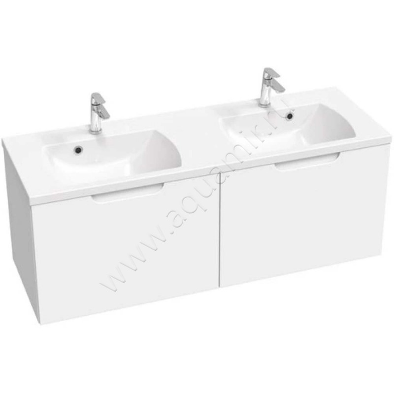 Раковина мебельная накладная Ravak Classic II 130 см XJX01113000 в интерьере