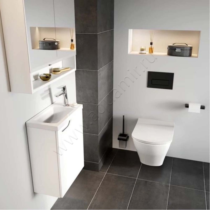 Раковина мебельная накладная Ravak Classic II 40 см XJX01140004 в интерьере