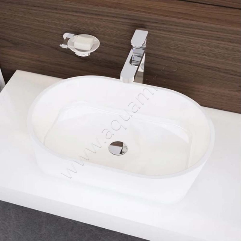 Раковина-чаша накладная Ravak Solo 58 см XJX01358000 в интерьере