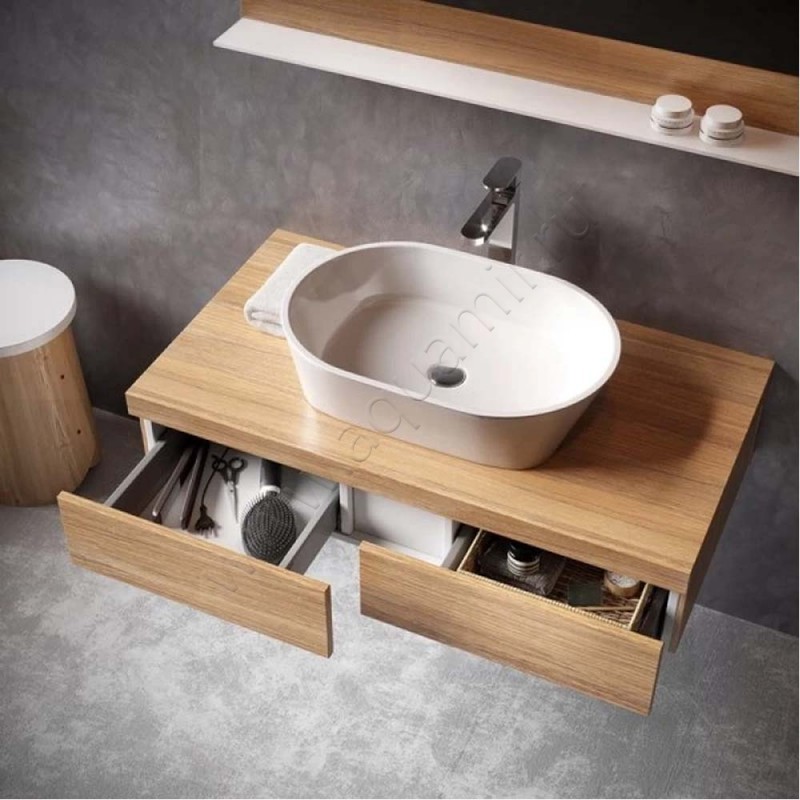 Раковина-чаша накладная Ravak Solo 58 см XJX01358000 в интерьере