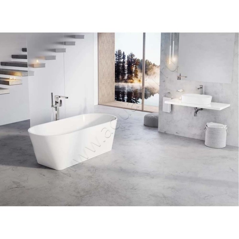 Раковина-чаша накладная Ravak Solo 58 см XJX01358000 в интерьере