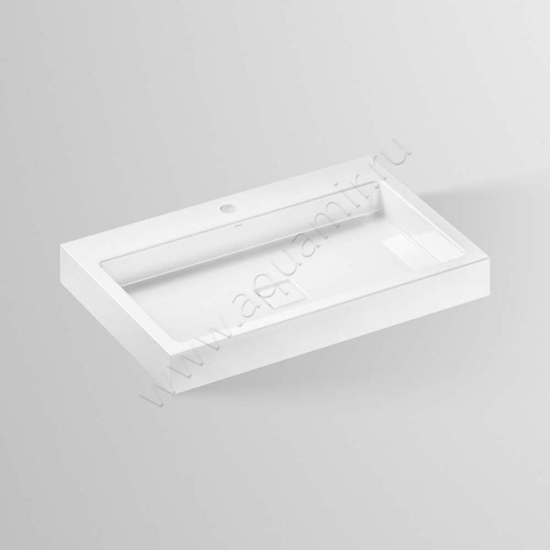 Раковина-чаша накладная с отверстием под смеситель Alape AB.RE 70 см 3209000000 в интерьере