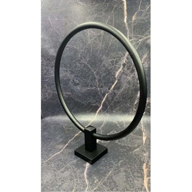 Полотенцедержатель Stilhaus Urania 22,5 см., черный U0723 в интерьере