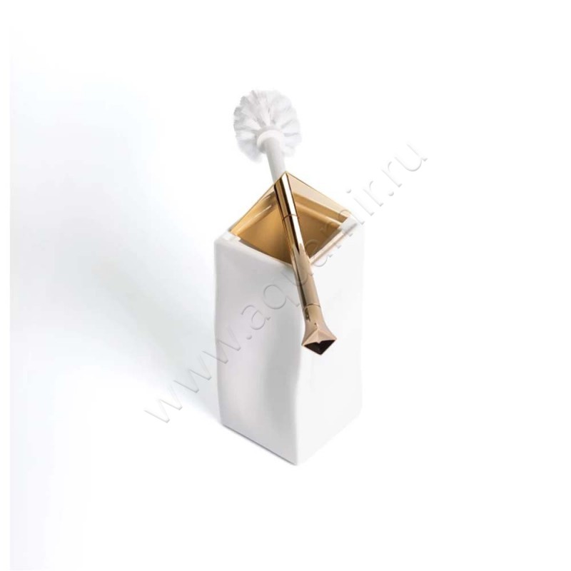 Ершик Stilhaus Prisma Золото/Белый PR79616BI в интерьере