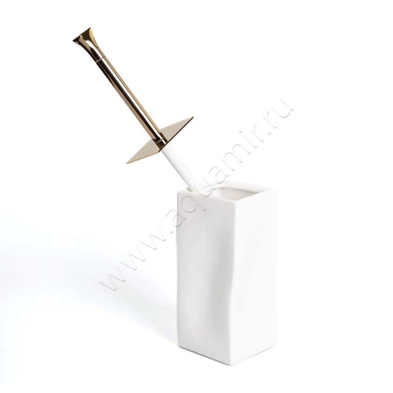 Ершик Stilhaus Prisma Золото/Белый PR79616BI в интерьере