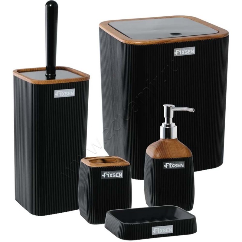 Ершик Fixsen Black Wood Черный/Коричневый FX4015 в интерьере