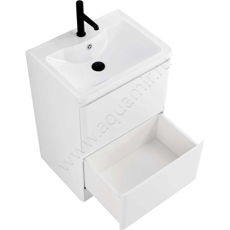 Тумба под раковину BelBagno Albano ALBANO7002CPIABL в интерьере