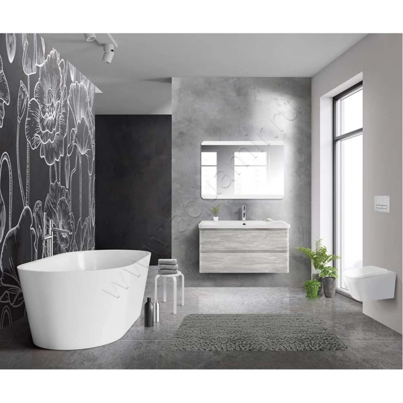 Тумба под раковину BelBagno Albano ALBANO10002CSORVB в интерьере