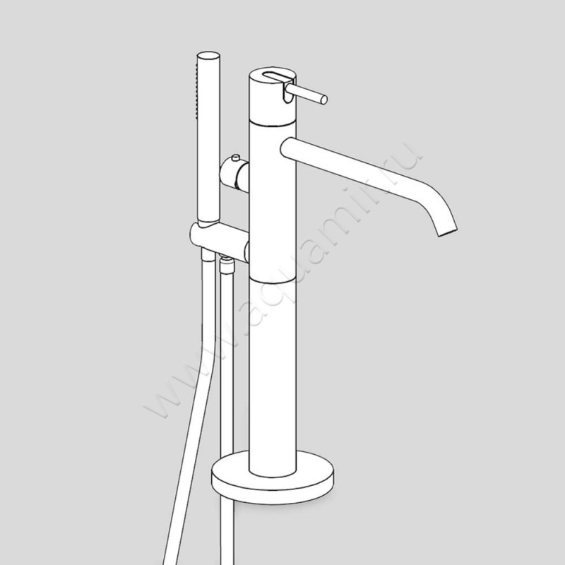 Смеситель для ванны Antonio Lupi AYATI AY903SA в интерьере