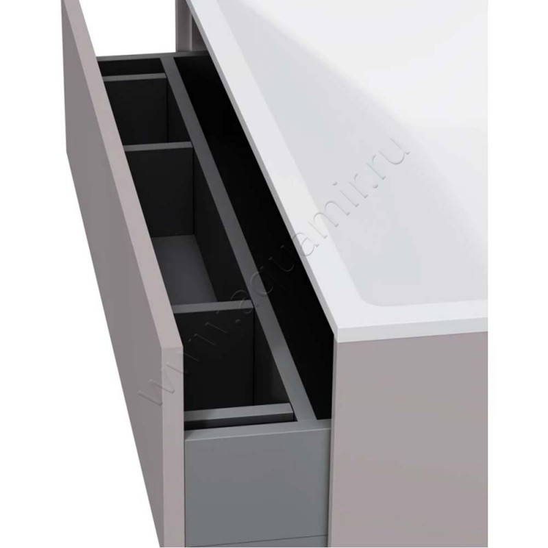 Тумба под раковину AM.PM Inspire V2.0 80,8 см, серый матовый M50AFHX0803EGM в интерьере