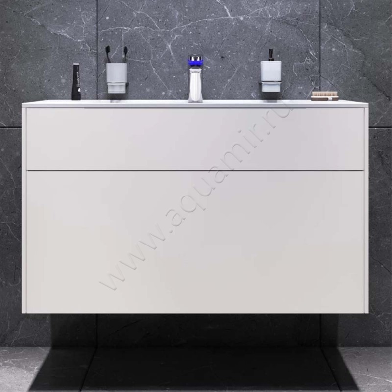 Тумба под раковину AM.PM Inspire V2.0 100,8 см, белый матовый M50AFHX1003WM в интерьере