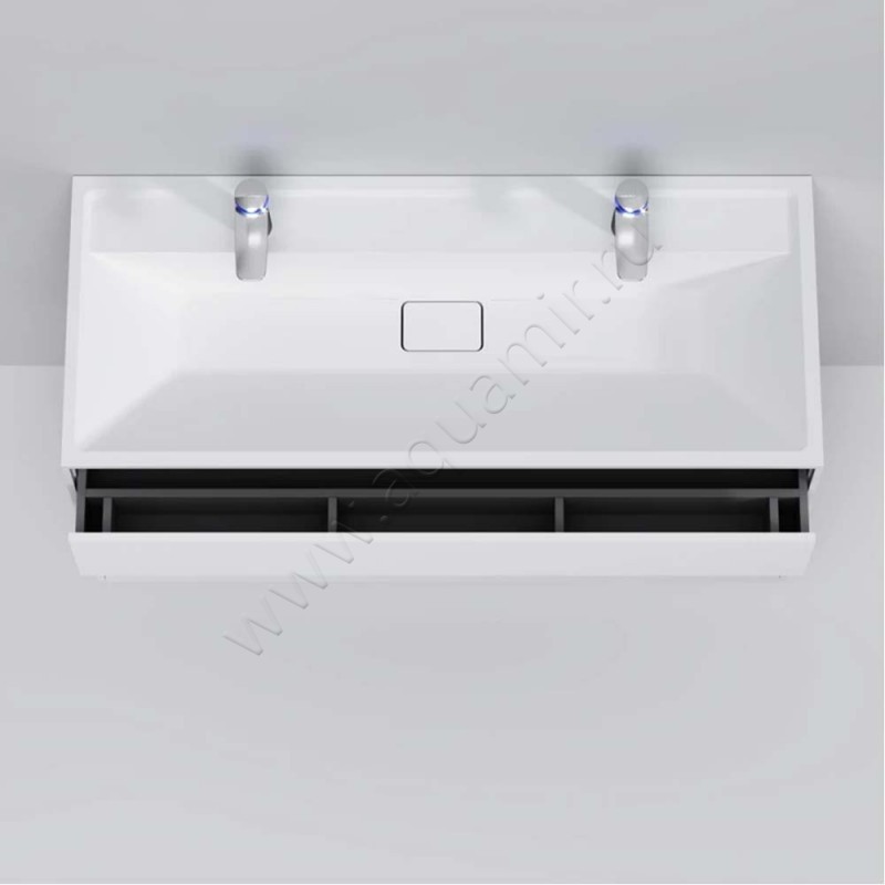 Тумба под раковину AM.PM Inspire V2.0 120,8 см, белый матовый M50AFHX1203WM в интерьере