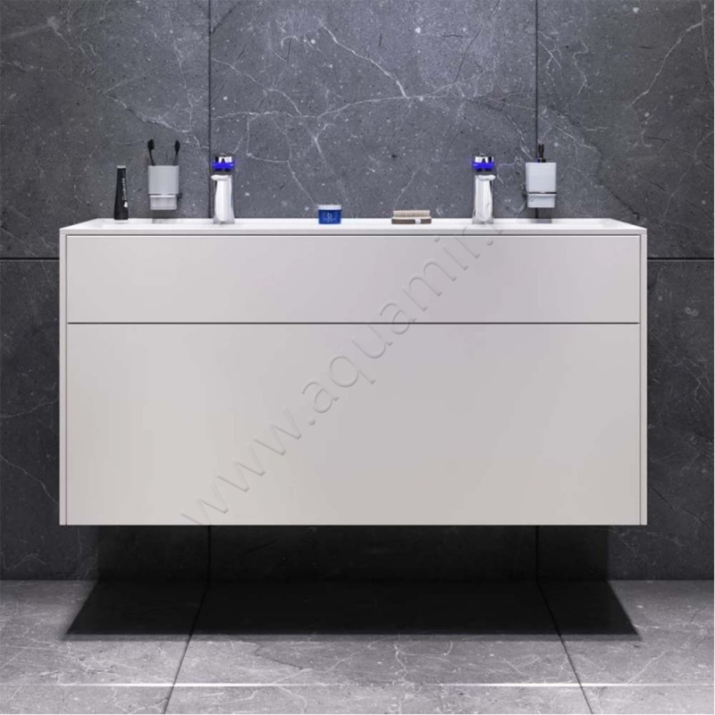 Тумба под раковину AM.PM Inspire V2.0 120,8 см, белый матовый M50AFHX1203WM в интерьере