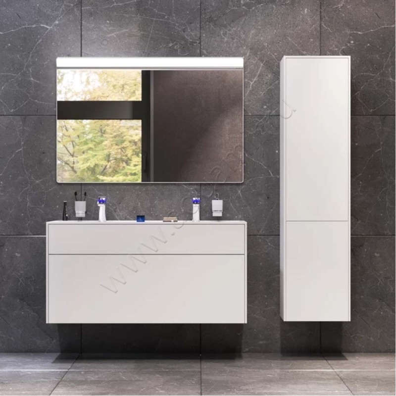 Тумба под раковину AM.PM Inspire V2.0 120,8 см, белый матовый M50AFHX1203WM в интерьере