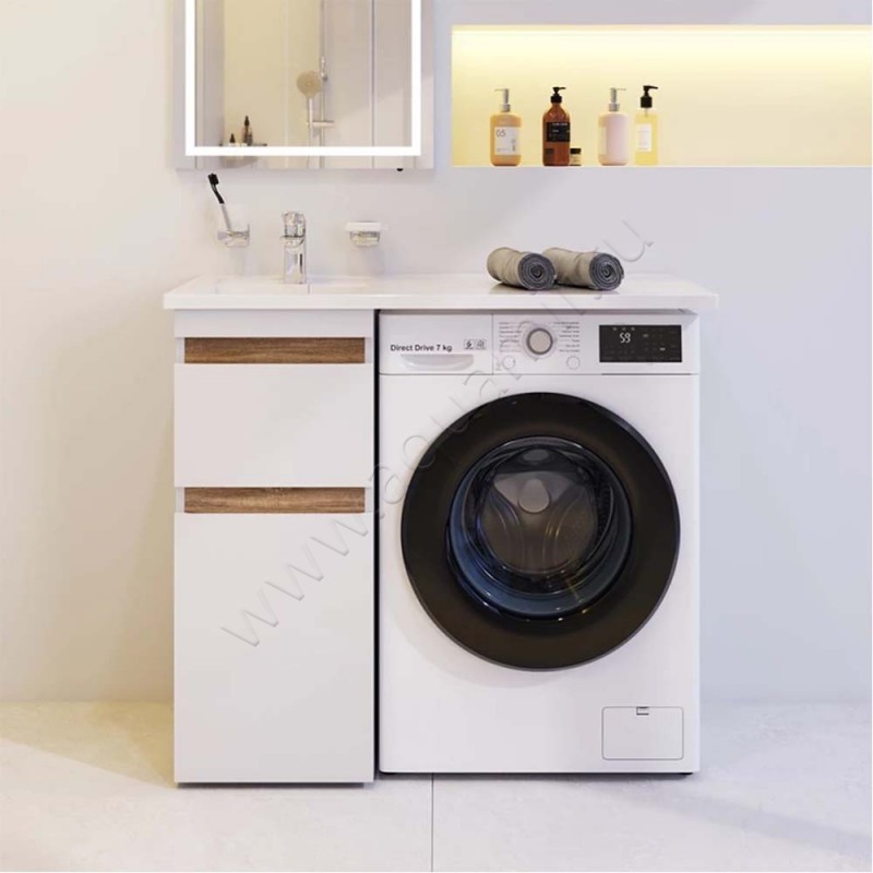 Тумба под раковину AM.PM X-Joy 36,5 см, белый глянец M85AFSX0402WG в интерьере