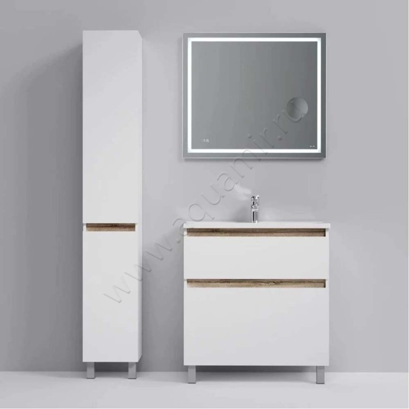 Тумба под раковину AM.PM X-Joy 77 см, белый глянец M85AFSX0802WG в интерьере