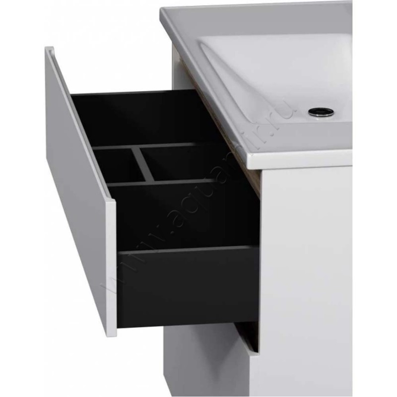 Тумба под раковину AM.PM X-Joy 97 см, белый глянец M85AFSX1002WG в интерьере