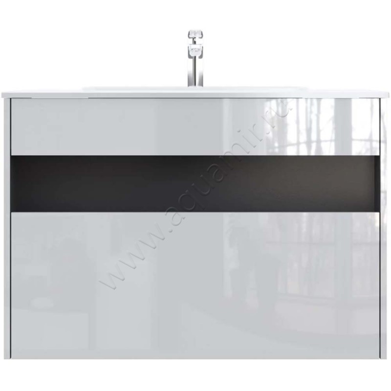 Тумба под раковину AM.PM Func 100 см, белый глянец M8FFUX1001WG в интерьере