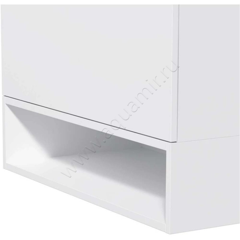 Тумба под раковину AM.PM Gem 75 см, белый глянец M90FHX07521WG в интерьере