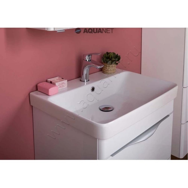 Тумба под раковину Aquanet Орлеан 57 см, белый 00183081 в интерьере