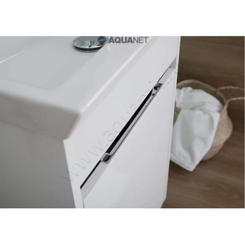 Тумба под раковину Aquanet Дувр 44 см, белый 00182607 в интерьере
