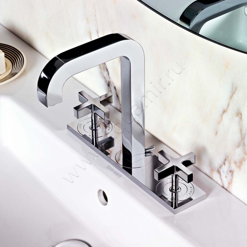 Смеситель для раковины Hansgrohe Axor Citterio 39134000 в интерьере