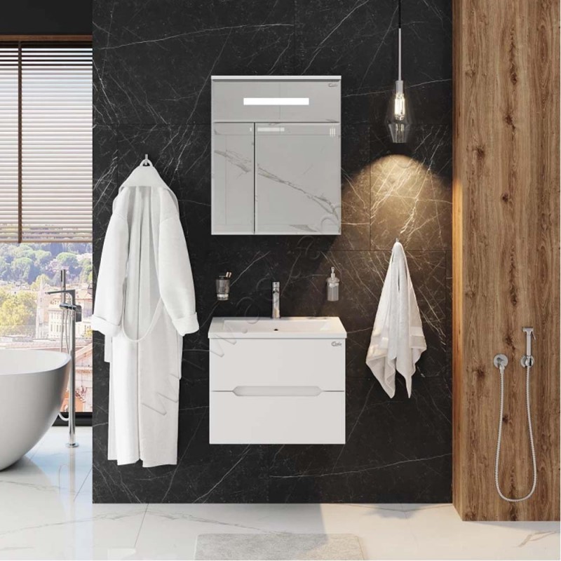 Тумба под раковину Onika Айленд 106114 в интерьере