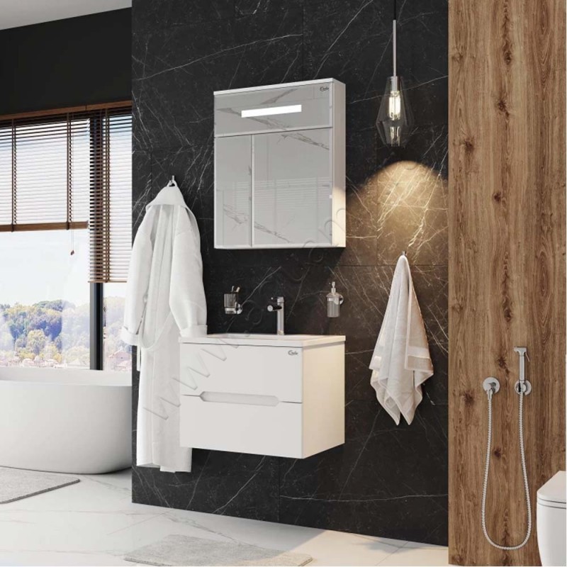 Тумба под раковину Onika Айленд 106114 в интерьере