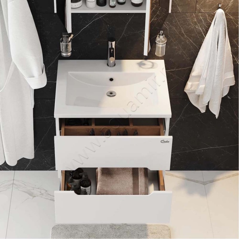 Тумба под раковину Onika Айленд 106114 в интерьере