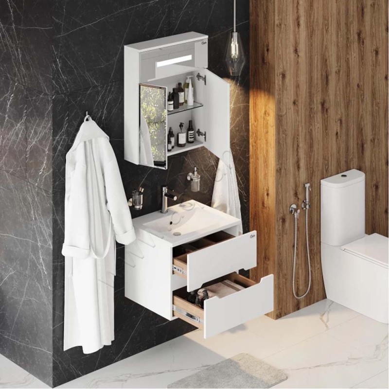 Тумба под раковину Onika Айленд 106114 в интерьере