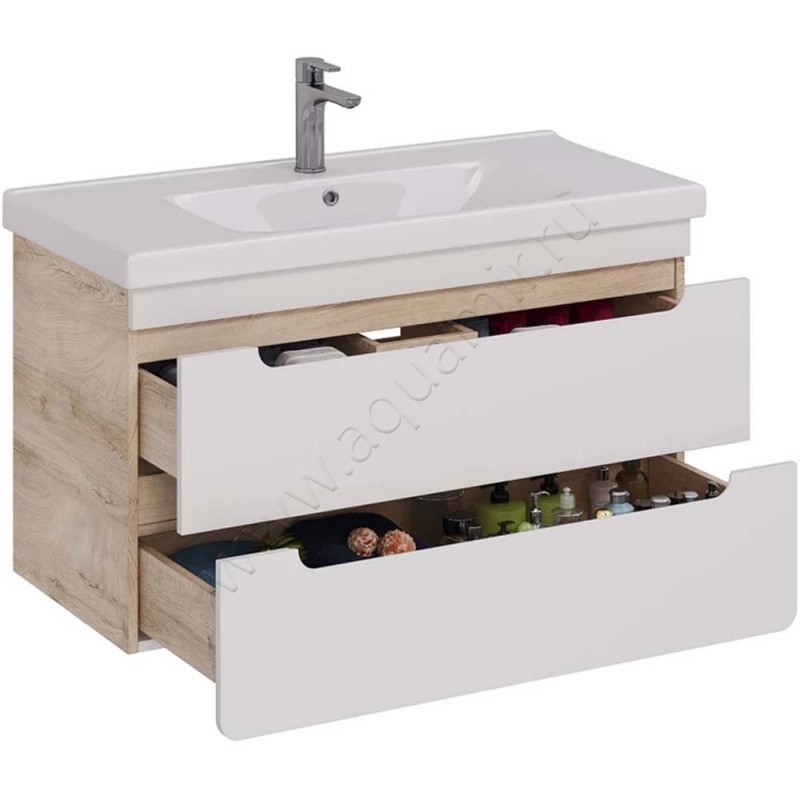 Тумба под раковину Lemark Olivia LM08OL100T в интерьере