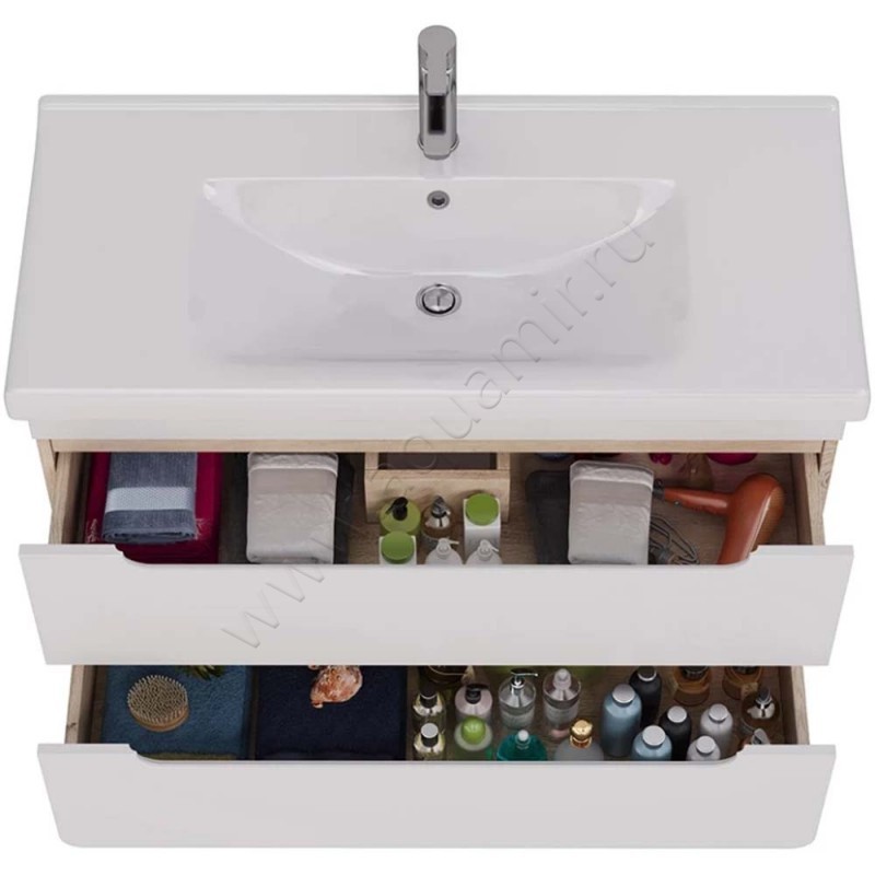 Тумба под раковину Lemark Olivia LM08OL100T в интерьере